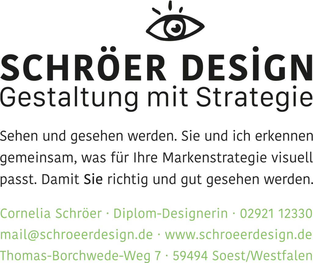 Bild: Schröer Design Gestaltung mit Strategie - Visitenkarte